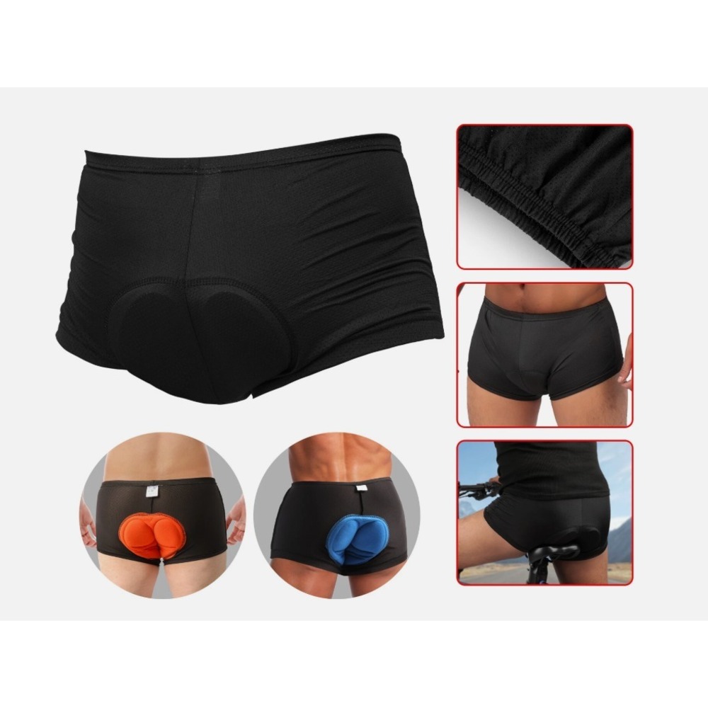 Men's 3D Padded Cycling Underwear Shorts Breathable & Quick Dry Bicycle Shorts